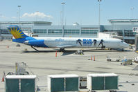 N408NV @ LAS - Allegiant Air's 1991 Mcdonnell Douglas DC-9-83(MD-83), c/n: 53246 with Blue Man Group titles - by Terry Fletcher