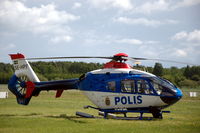 SE-HPT @ ESOW - Eurocopter EC135 helicopter of the Swedish police at Västerås Hässlö airport.