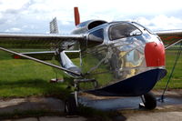 SE-AXY @ ESOW - Republic Seabee flying boat at Västerås Hässlö airport, Sweden