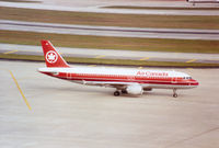 C-FDST @ TPA - Airbus A320-211 of Air Canada arriving at Tampa in November 1992. - by Peter Nicholson