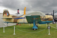 N14113 @ EGBK - 1951 North American T-28A, c/n: 81-1- an unusual exhibitor at the 2011 AeroExpo at Sywell - by Terry Fletcher