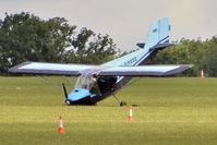 G-MZOZ @ EGBK - This 1998 Emmons Sg And Emmons Dc RANS S6-ESD XL , c/n: PFA 204-13168 grounded his prop whilst landing in a cross wind when visiting the 2011 AeroExpo event at Sywell