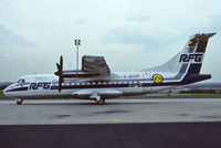 D-BCRP @ EDLW - Eurowings, still in RFG Regionalflug GmbH colors and with BVB09 sticker (soccerteam Borussia Dortmund).
