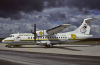 D-BCRP @ EDLW - EUROWINGS, in special Football colors. We made this for the second championship in a raw of our soccerteam Borussia Dortmund. Aircraft is waiting to take the team to a game away from home. - by Wilfried_Broemmelmeyer