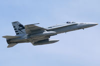 163491 @ NFW - VX-23 F/A-18 departs NAS Fort Worth for the delivery flight of F-35C, CF-03, to NAS Pax River