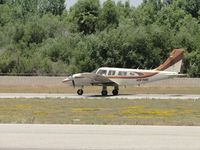 N97DB @ AJO - Rolling westbound for take off on runway 25 - by Helicopterfriend