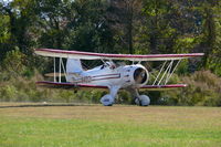 N40121 - Waco YMF taking off at Military Aircraft Museum, Virginia Beach, VA - by Eric S Johansen