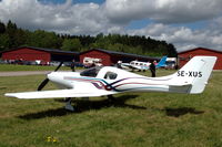 SE-XUS @ ESOW - Lancair 320 parked at Västerås Hässlö airport, Sweden.