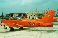 MM55017 @ LMML - SF260 MM55017/70-50 Italian Air Force - by raymond