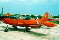 MM55015 @ LMML - SF260 MM55015/70-46 Italian Air Force - by raymond