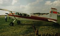N2596K @ EGTC - This Cessna 185 dropped into Cranfield on a round the world flight - by Andy Parsons