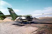 N314AT @ EUG - This airplane was purchased new by Agnew Timber Company in Brookings, Oregon. They had a camera port installed and a Robertson STOL kit and a Luggage Pod. I bought it in 1975, and eventually sold it to a doctor who also used it as an air ambulance in East - by Dr Ron Meyers