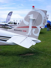 N395EU @ EGBK - Displayed at AeroExpo 2011 - by Chris Hall