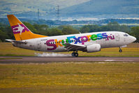 N249AN @ EGNV - Final Smoke! Seen landing at Durham Tees Valley Airport on its last flight before being scrapped in Hangar 4 - by Jonathan Irwin
