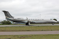 N909LX @ EGGW - 2006 Embraer EMB-135BJ, c/n: 14500942 departing Luton - by Terry Fletcher