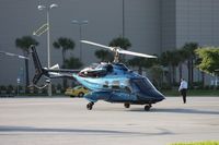 N145RC - Bell 230 leaving Heliexpo Orlando - by Florida Metal