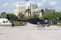 N313AP - Bell 206B leaving Heliexpo Orlando - by Florida Metal