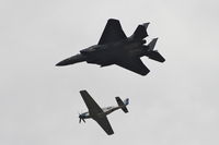 N2151D @ KDVN - At the Quad Cities Air Show.  With F-15E 87-0184