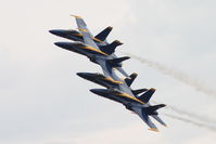 163705 @ KDVN - Quad Cities Air Show.  163705 is #1 leading - by Glenn E. Chatfield