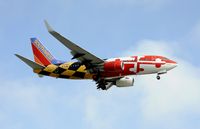 N214WN @ KLAX - Landing at LAX - by Todd Royer