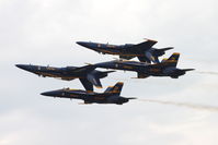 163705 @ KDVN - Quad Cities Air Show.  163705 is lead, #1 - by Glenn E. Chatfield