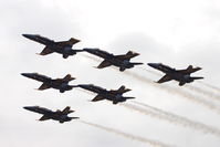 163705 @ KDVN - Quad Cities Air show. Blue Angel #1 is 163705, lead - by Glenn E. Chatfield