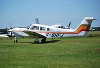 G-BHFJ @ EGLM - Turbo Cherokee Arrow IV,  ex N8072R at White Waltham. - by moxy