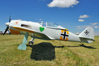 G-CCFW @ EGBG - 2003 Conway Db REPLICA WAR FW190, c/n: PFA 081-12729 at Leicester - by Terry Fletcher