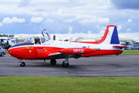 G-BVEZ @ EGBP - Newcastle Jet Provost Company's T3 prior to its display at the Cotswold Airshow - by Chris Hall