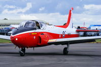 G-BVEZ @ EGBP - Newcastle Jet Provost Company's T3 prior to its display at the Cotswold Airshow - by Chris Hall