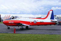 G-BVEZ @ EGBP - Newcastle Jet Provost Company's T3 prior to its display at the Cotswold Airshow - by Chris Hall