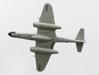 G-LOSM @ EGBP - Aviation Heritage Gloster Meteor displaying at the Cotswold Airshow 2011 - by Chris Hall
