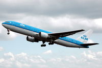PH-BZI @ EHAM - KLM Boeing 767-300 taking off from Schiphol airport. - by Henk van Capelle