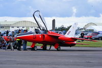 G-RORI @ EGBP - Heritage Aircraft Ltd Gnat prior to its display at the Cotswold Airshow - by Chris Hall