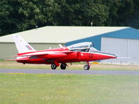 G-RORI @ EGBP - Heritage Aircraft Ltd Folland Gnat after its display at the Cotswold Airshow 2011 - by Chris Hall