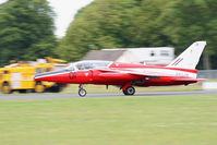 G-RORI @ EGBP - making an emergency landing after its display, an indicator in the cockpit was showing the undercarriage was not locked down - by Chris Hall