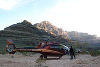 N392SH - Helicopter landed in pic nic area inside the Grand Canyon - by Maurizio Sfecci