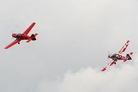 G-ULHI @ EGBP - Power Aerobatics Ltd Bulldog's G-ULHI & G-RNRS displaying at the Cotswold Airshow - by Chris Hall