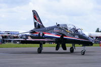 XX244 @ EGBP - 2011 solo display Hawk - by Chris Hall