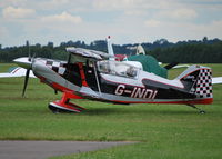 G-INDI @ EGLM - Pitts S-2C at White Waltham. Ex N130PS - by moxy