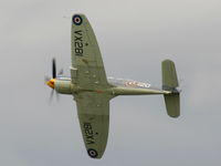 G-RNHF @ EGBP - Royal Navy Historic Flight Sea Fury displaying at the Cotswold Airshow 2011 - by Chris Hall