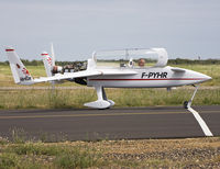 F-PYHR @ LFMT - First picture of this home built plane, during short taxi test of engine. Engine cap has not been yet reinstalled. Canopy open. This takes place after general check of aircraft and general dismantling and rebuilding. - by Philippe Bleus