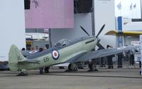 G-KASX @ LFPB - Supermarine (Westland) Seafire Mk XVII at the Aerosalon 2011, Paris - by Ingo Warnecke