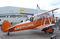 N707TJ @ LFPB - Boeing A75N1 (Stearman PT-17) at the Aerosalon 2011, Paris