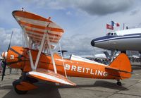 N707TJ @ LFPB - Boeing A75N1 (Stearman PT-17) at the Aerosalon 2011, Paris - by Ingo Warnecke