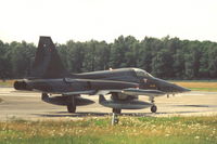 K-3062 @ EHTW - NF-5A fighter-bomber of 313 sqn of the Royal Netherlands Air Force taxying for take off from Twente air base. - by Henk van Capelle
