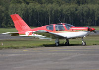 OO-FTI @ EBSP - Trinidad at parking stand. The Swiss red cross logo at the top of the vertical tail fin has disappeared. Once again, the parking tarmac is NOT horizontal in Spa. - by Philippe Bleus