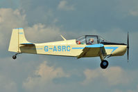 G-ASRC @ EGSX - 1964 Rollason Aircraft And Engines Ltd DRUINE D.62C CONDOR, c/n: RAE/609 at North Weald - by Terry Fletcher