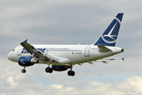 YR-ASD @ EGLL - Tarom's 2007 Airbus 318-111, c/n: 3225 on late finals at Heathrow - by Terry Fletcher