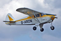 G-ARON @ EGSX - 1961 Piper PA-22-108, c/n: 22-8822 at North Weald - by Terry Fletcher